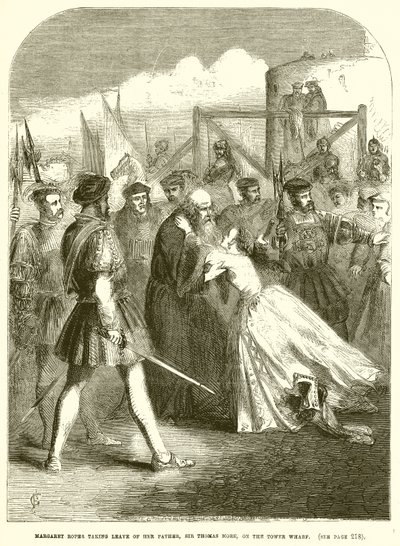 Margaret Roper Taking Leave of Her Father, Sir Thomas More, on the Tower Wharf by English School